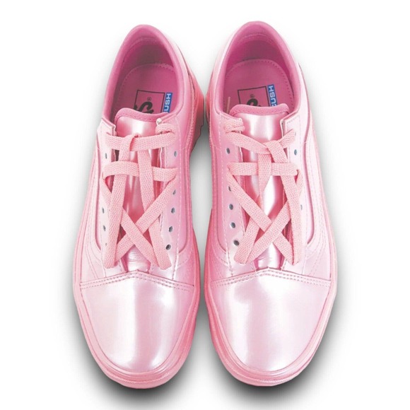 VANS x Collina Strada Womens Old Skool Pink Platform Vibram DX Sneakers Size 10 - Picture 4 of 11